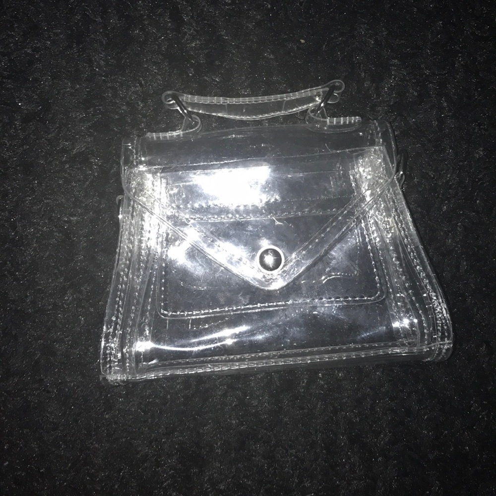 A clear mini purse
